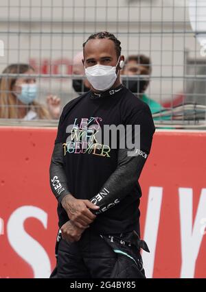 20. Juni 2021, Circuit Paul Ricard, Le Castellet, FORMEL 1 EMIRATES GRAND PRIX DE FRANCE 2021, im Bild Lewis Hamilton (GBR # 44), Mercedes-AMG Petronas Formula One Team Stockfoto