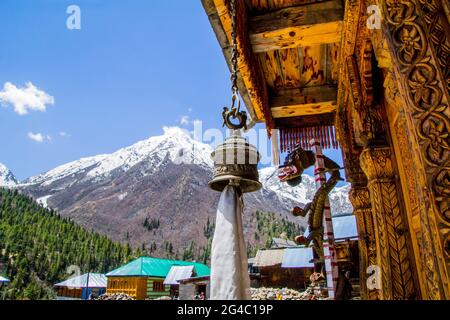 Tempel in Himachal Pradesh, Sangla und Chitkul Stockfoto