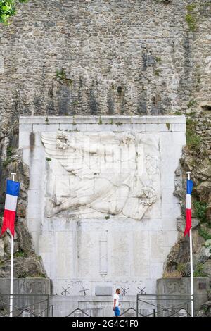 Gedenkstätte des Ersten Weltkriegs, Tournon, Rhône-Tal, AURA, Frankreich Stockfoto