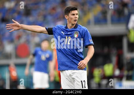 Roma, Italien. Juni 2021. Matteo Pessina aus Italien reagiert während des UEFA Euro 2020 Group A Fußballspiels zwischen Italien und Wales im stadio Olimpico in Rom (Italien) am 20. Juni 2021. Foto Andrea Staccioli/Insidefoto Kredit: Insidefoto srl/Alamy Live News Stockfoto