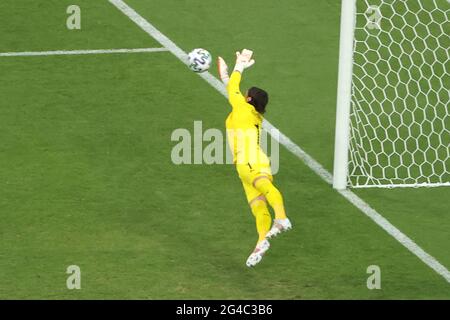 BAKU, ASERBAIDSCHAN - 20. JUNI: Torwart Yann Sommer der Schweiz während des UEFA Euro 2020-Spiels der Schweiz mit der Türkei im Olympiastadion von Baku am 20. Juni 2021 in Baku, Aserbaidschan (Foto von /Orange Picics) Credit: Orange Pics BV/Alamy Live News Stockfoto