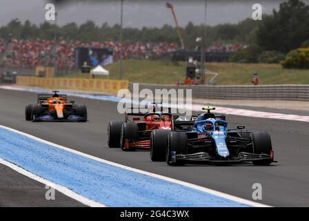 Le Castellet, Frankreich. Juni 2021. # 31 Esteban Ocon (FRA, Alpine F1 Team), F1 Grand Prix von Frankreich auf dem Circuit Paul Ricard am 20. Juni 2021 in Le Castellet, Frankreich. (Foto von HOCH ZWEI) Quelle: dpa/Alamy Live News Stockfoto