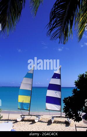 MAURITIUS. RIVIERE DU REMPART. GRAND BAIE. ROYAL PALM BEACH (LUXUSHOTEL) Stockfoto