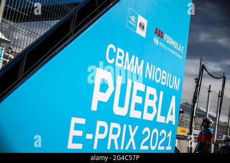 Puebla, Mexiko, 20. Juni 2021. Pitlane-Ambiente während des Puebla ePrix 2021, 5. Treffen der Formel-E-Weltmeisterschaft 2020-21, auf dem Autodromo Miguel E. Abed vom 18. Bis 20. Juni in Puebla, Mexiko - Foto Germain Hazard / DPPI Stockfoto