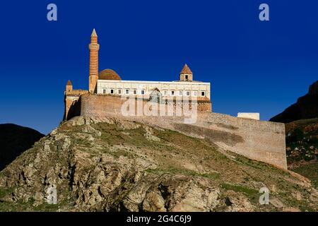 Historischer Ishak Pasha Palast in Dogubeyazit, Türkei Stockfoto