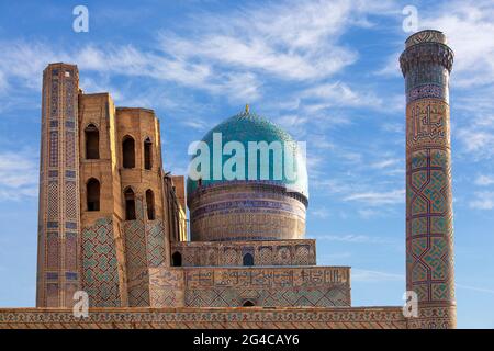 Historische Bibi-Khanum-Moschee in Samarkand, Usbekistan. Stockfoto