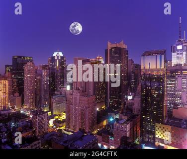 2006 HISTORISCHE SKYLINE VON MIDTOWN MANHATTAN NEW YORK CITY USA Stockfoto