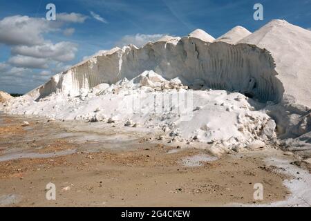 Montagne di Sale nella salina di Mallorca Stockfoto