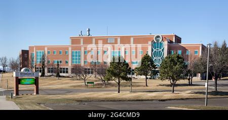 Jack Science Center Gebäude auf dem Campus des Bismarck State College in Bismarck, North Dakota - das Gebäude wurde 1998 fertig gestellt Stockfoto