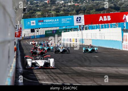 Puebla, Mexiko, 20. Juni 2021. Rennen während des Puebla ePrix 2021, 5. Treffen der Formel-E-Weltmeisterschaft 2020-21, auf dem Autodromo Miguel E. Abed vom 18. Bis 20. Juni in Puebla, Mexiko - Foto Xavi Bonilla/DPPI Credit: DPPI Media/Alamy Live News Stockfoto