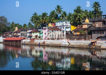 Der spirituelle, heilige Koti Tirtha Wasserbehälter in Gokarna, Karnataka, Indien Stockfoto