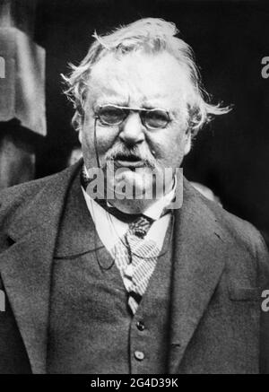 G.K. (Gilbert Keith) Chesterton (1874-1936) Stockfoto