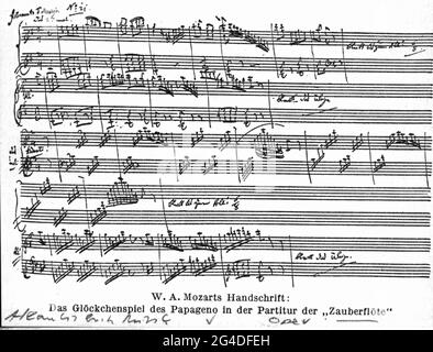 Theater / Theater, Oper, 'die Zauberflöte', von Wolfgang Amadeus Mozart, Libretto: Emanuel Schikanader, ARTIST'S DAS URHEBERRECHT IST NICHT ZU LÖSCHEN Stockfoto