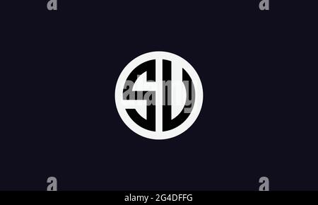 SU und US S oder U Abstract Letter Mark Vector Logo Template for Business Stock Vektor