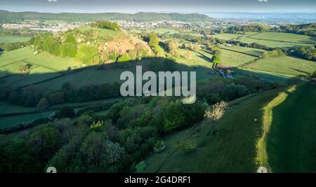 Pocken Hill von Uley Bury Stockfoto