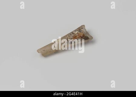 Gerader Glasstahl aus dem Wrack des Ostindien-Chefs Hollandia. Glas, Stimmglas, Stimmen, schlicht; Fragm, ID. NG 1980-27H798. Stockfoto