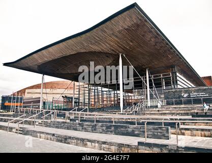 Walisisches Parlament (Senedd Cymru) Stockfoto