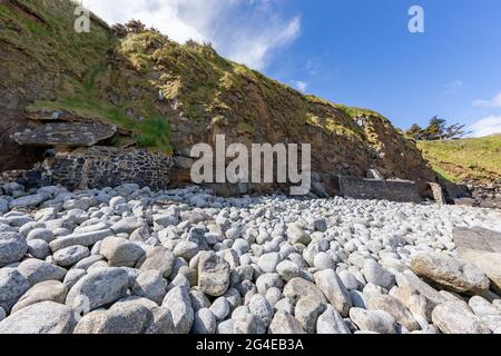 Strand von Saint-Quay-Portrieux, Cotes d'Armor, Bretagne, Frankreich Stockfoto