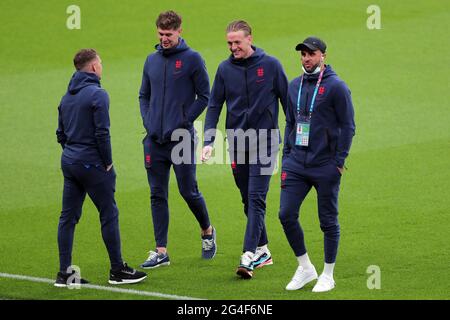 TRIPPIER,STONES,PICKFORD,WALKER, ENGLAND V SCHOTTLAND, 2021 Stockfoto