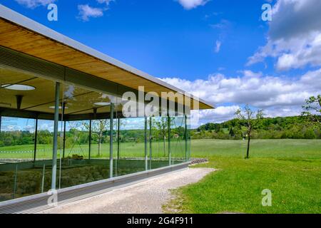 Villa Rustica, ehemaliger römischer Bauernhof, Ausgrabung, bei Leutstetten, Starnberg, Oberbayern, Bayern, Deutschland Stockfoto