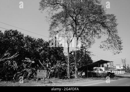 HOWRAH, WESTBENGALEN, INDIEN - 24.. FEBRUAR 2018 : Ein Dorf oder gram panchayat , dorfrat, ist Basisebene von panchayati raj. Stockfoto