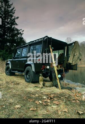 Land Rover Defender 110 3.9 V8 Station Wagon. NAV 1993 Stockfoto