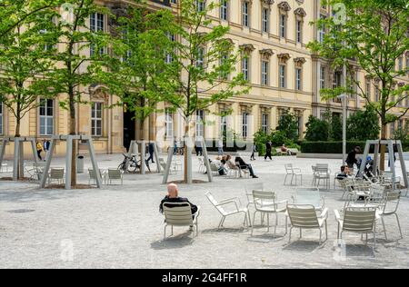 Stadtpalais mit Humboldt Forum in Berlin, Deutschland Stockfoto