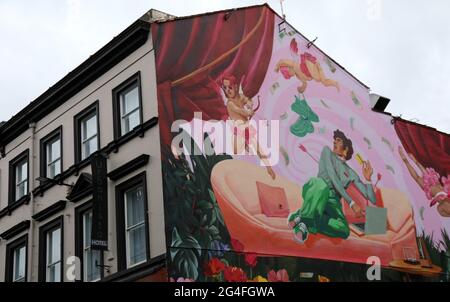 Urbanista Boutique Hotel an der historischen Bold Street in Liverpool Stockfoto