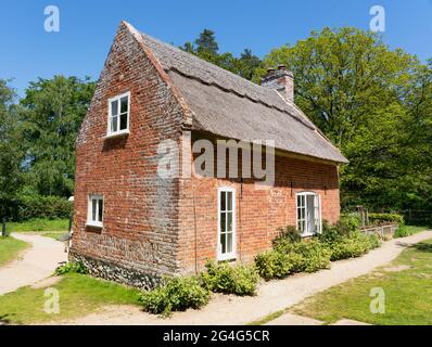 Toad Hole Cottage am How Hill am Fluss Ant in Norflok Broads Großbritannien Stockfoto