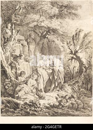 La Bonne Aventure, 1738. Stockfoto