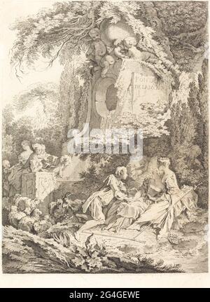 La Fontaine de l'Amour, 1738. Stockfoto