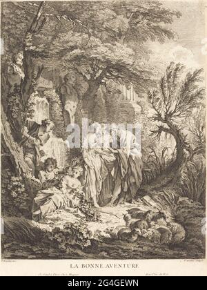 La Bonne Aventure, 1738. [ Stockfoto