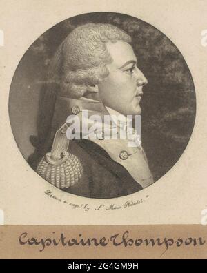 Captain Thompson, 1800. Stockfoto