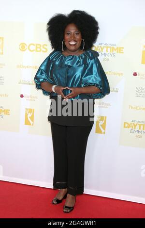 LOS ANGELES - 12. JUNI: Sheryl Underwood bei der 58. Daytime Emmy Awards Press Line - 12. Juni in den ATI Studios am 12. Juni 2021 in Burbank, CA (Foto: Katrina Jordan/Sipa USA) Stockfoto