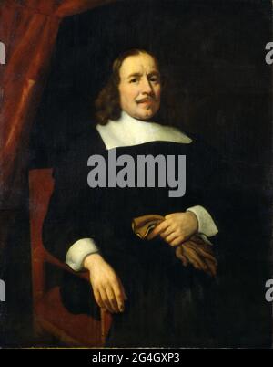 Holländischer Gentleman, 17. Jahrhundert. Früher Ferdinand Bol (1616-1680) zugeschrieben. Stockfoto