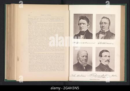 Fotoreproduktionen von Porträts von Robert Brookhouse, Stephen Clarendon Phillips, Edward D. Kimball und John Bertram; R Brookhouse S.C. Phillips John Bertram Edward D. Kimball. . Stockfoto