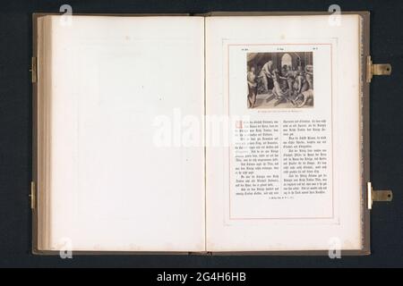 Fotoproduktion eines Drucks auf ein Fresko der Königin von Seba, das Solomon von Rafaël für die Loggien im Vatikan besucht; dass Königin Saba dem Solomon Ihre Holdung dar bringt. . Stockfoto