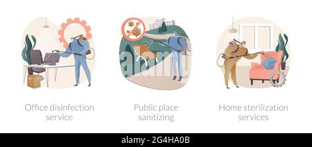 Virenschutz abstrakte Konzept Vektor Illustrationen. Stock Vektor