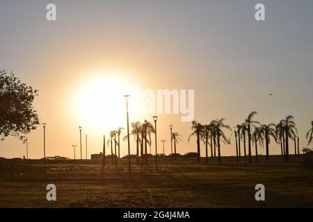 A beeza do céu e do por-do-sol Stockfoto