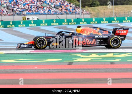 33 Max Verstappen (NED Red Bull F1 Team), F1 Grand Prix von Frankreich auf dem Circuit Paul Ricard am 19. Juni 2021 in Le Castellet, Frankreich. Foto von Florian Escoffier/ABACAPRESS.COM Stockfoto