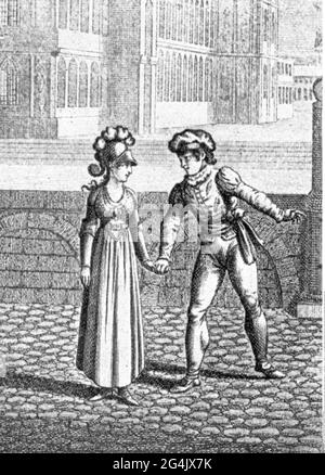 Theater / Theater, Theaterstück, 'The Maid of Orleans', von Friedrich Schiller (1759 - 1805), 4. Akt, 13. Szene, ARTIST's COPYRIGHT MUSS NICHT FREIGEGEBEN WERDEN Stockfoto