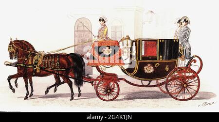Transport / Transport, Reisebusse, berlin, The Ride, Druck auf Aquarell von Alexander von Bensa, ARTIST's COPYRIGHT MUSS NICHT FREIGEGEBEN WERDEN Stockfoto