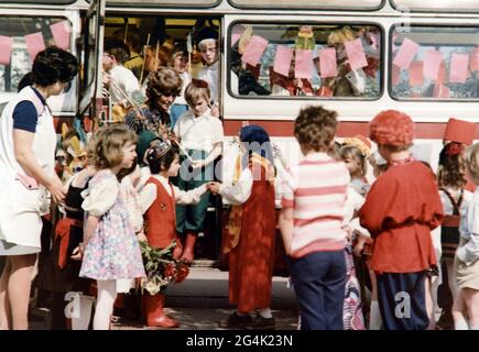 Feste, Feiertage, Internationaler Kindertag, im Kindergarten, ZUSÄTZLICHE-RIGHTS-CLEARANCE-INFO-NOT-AVAILABLE Stockfoto