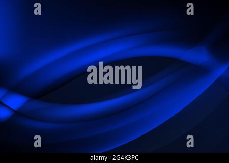 Blaue Kreisförmige Random Shapes Abstract Gradient Hintergrundbild. Neuestes, Modernes Blue Waves-Konzept Im Hintergrund Stockfoto