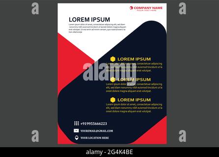 Business Flyer Konzept für Standart Design Stock Vektor