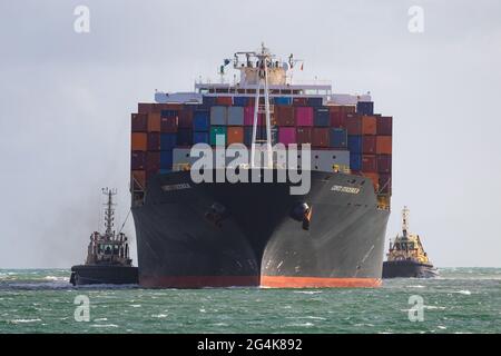 Conti Stockholm bei Ankunft in Fremantle, WA. Stockfoto