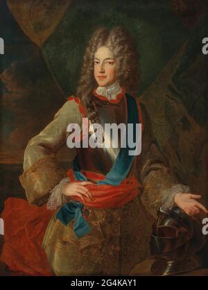 Porträt des Prinzen James Francis Edward Stuart (1688-1766), der den Spitznamen „The Old Pretender“ trägt, 1710er Jahre. Private Sammlung. Stockfoto