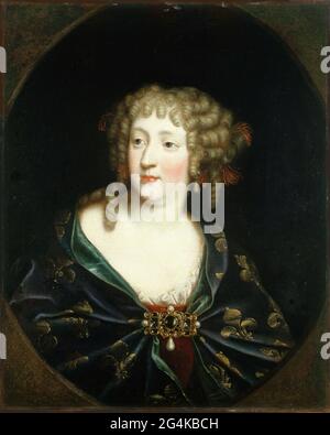 Porträt von Maria Theresia von Spanien (1638-1683), Königin von Frankreich, um 1675. Gefunden in der Sammlung von Mus&#xe9;e Carnavalet, Paris. Stockfoto