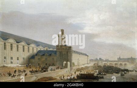 Die große Galerie im Louvre, c.. 1640. Gefunden in der Sammlung von Mus&#xe9;e Carnavalet, Paris. Stockfoto