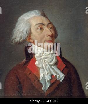 Porträt von Louis-Michel Le Peletier, Marquis de Saint-Fargeau (1760-1793), c. 1793. Gefunden in der Sammlung von Mus&#xe9;e Carnavalet, Paris. Stockfoto